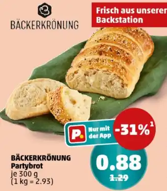 PENNY BÄCKERKRÖNUNG Partybrot Angebot