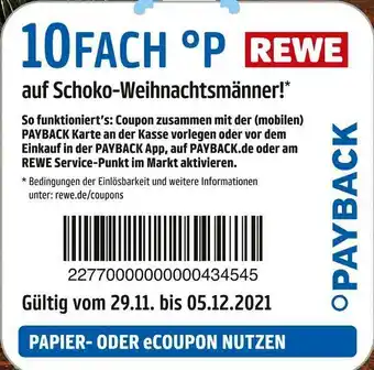 REWE Payback 10fach punkte Angebot