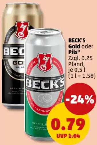 PENNY BECK'S Gold oder Pils Angebot