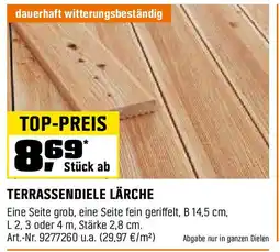 OBI Terrassendiele lärche Angebot