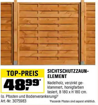 OBI Sichtschutzzaun- element Angebot