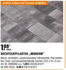 OBI Rechteckpflaster,,modern" Angebot