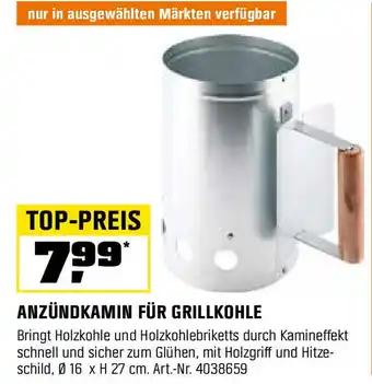 OBI Anzündkamin für grillkohle Angebot