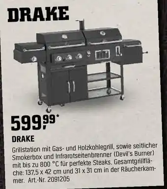 OBI DRAKE Grillstation Angebot