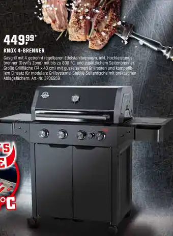 OBI KNOX 4-BRENNER Gasgrill Angebot