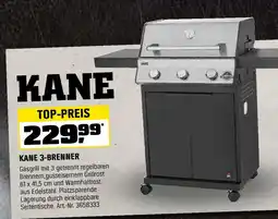 OBI KANE 3-BRENNER Gasgrill Angebot