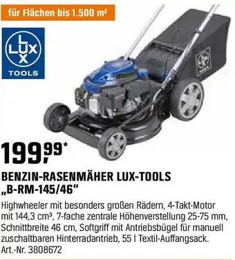 OBI Benzin-rasenmäher lux-tools ,,B-RM-145/46" Angebot