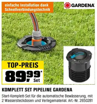 OBI Komplett set pipeline GARDENA Angebot