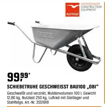 OBI Schiebetruhe geschweisst bau100,,obi" Angebot