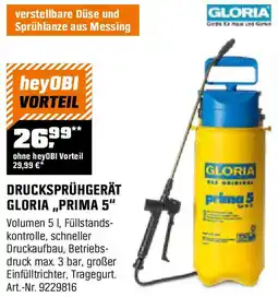 OBI Drucksprühgerät gloria,,prima 5" Angebot