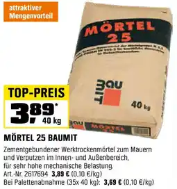 OBI Mörtel 25 baumit Angebot