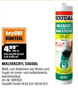 OBI Maleracryl SOUDAL Angebot