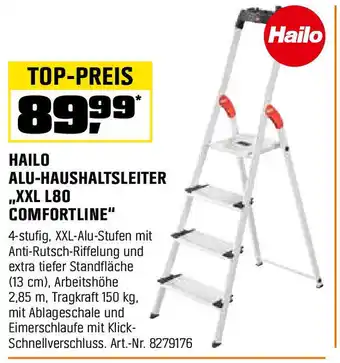 OBI Hailo alu-haushaltsleiter ,,XXLl80 comfortline" Angebot