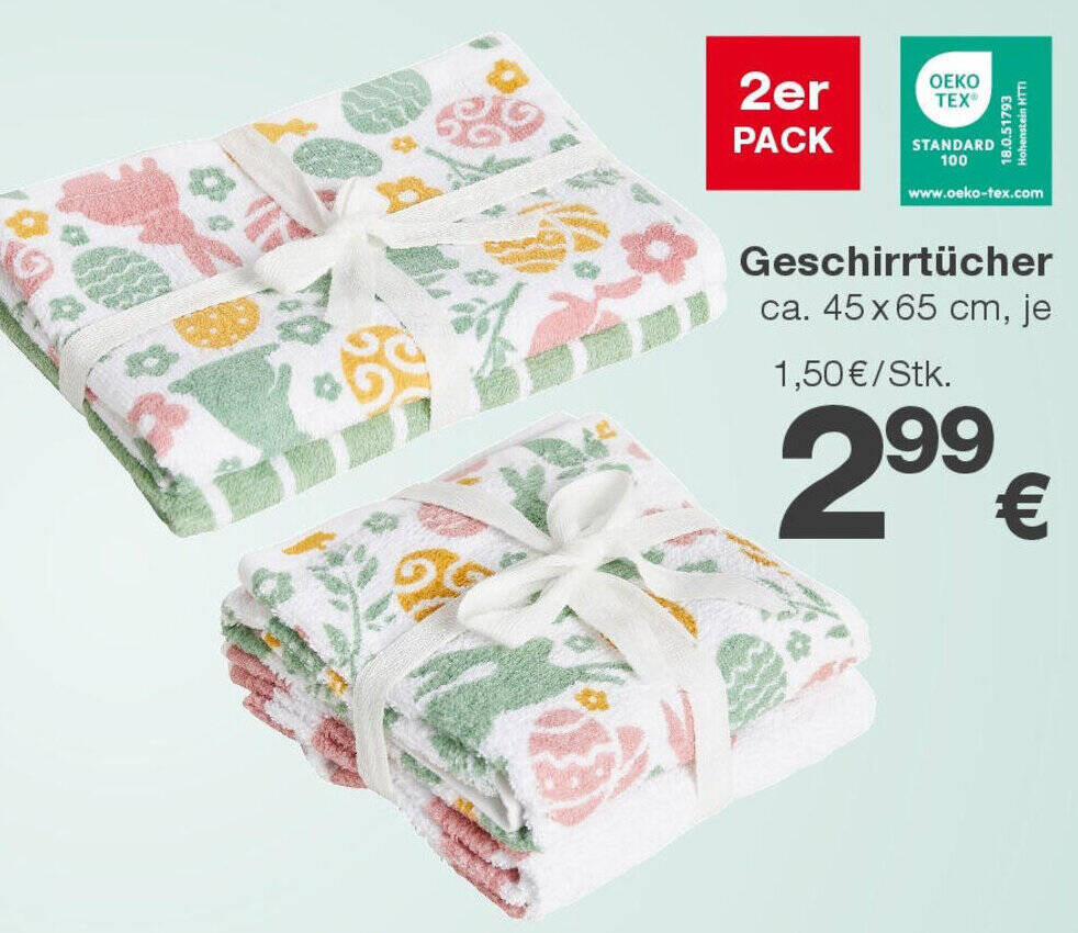 Geschirrtücher Angebot bei KiK