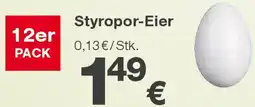 KiK Styropor-Eier Angebot