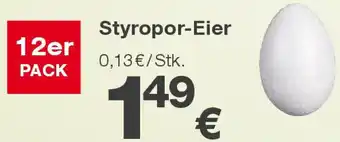 KiK Styropor-Eier Angebot