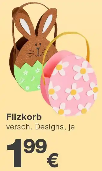 KiK Filzkorb Angebot