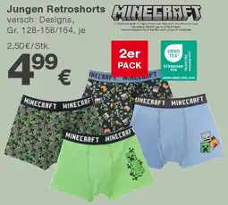 KiK MINECRAFT Jungen Retroshorts Angebot