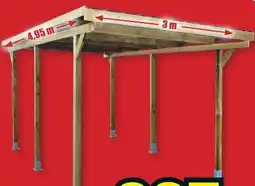 B1 Discount Baumarkt Holz-Carport Angebot