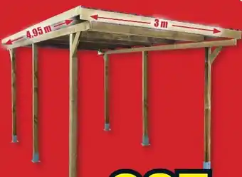 B1 Discount Baumarkt Holz-Carport Angebot