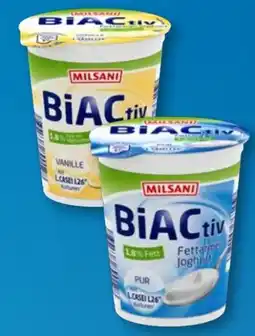 Aldi Süd Milsani BiACtiv Fettarmer Joghurt Angebot