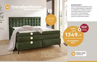 Möbel Buss Boxspring- bett Angebot