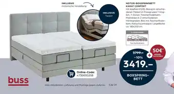 Möbel Buss Motor-boxspringbett karat comfort Angebot