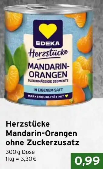 CAP Markt EDEKA Herzstücke Mandarin-Orangen ohne Zuckerzusatz Angebot