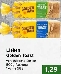 CAP Markt Lieken Golden Toast Angebot