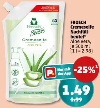 PENNY FROSCH Cremeseife Nachfüllbeutel Angebot