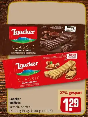 REWE Loacker waffeln Angebot