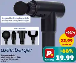 PENNY Weinberger Massagepistole Angebot