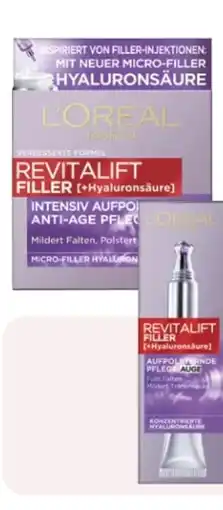 Rossmann L'Oréal Paris Revitalift Filler Tagespflege Angebot