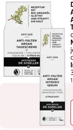 Rossmann Dr. Scheller Anti-Falten Argan Tagescreme Angebot