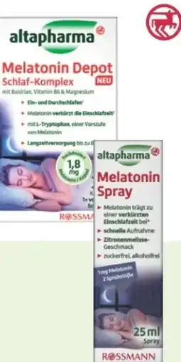 Rossmann Altapharma Melatonin Depot Schlaf Komplex Angebot