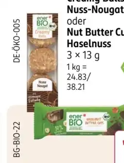 Rossmann enerBiO Creamy Balls Nuss-Nougat Angebot