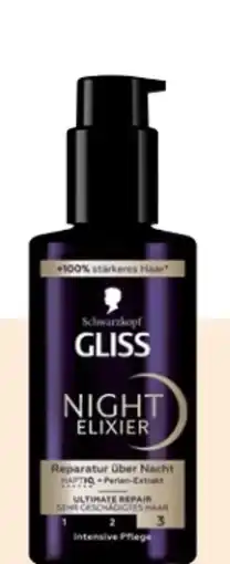 Rossmann Schwarzkopf Gliss Night Elixir Angebot