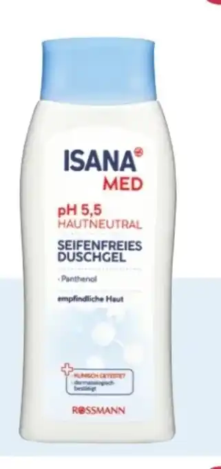 Rossmann Isana Med Seifenfreies Duschgel pH 5,5 Angebot