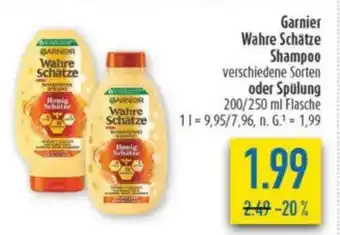 diska Garnier Wahre Schätze Shampoo oder Spülung Angebot