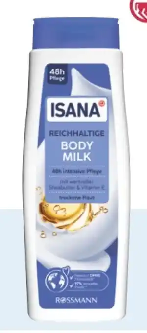 Rossmann Isana Reichhaltige Body Milk Angebot