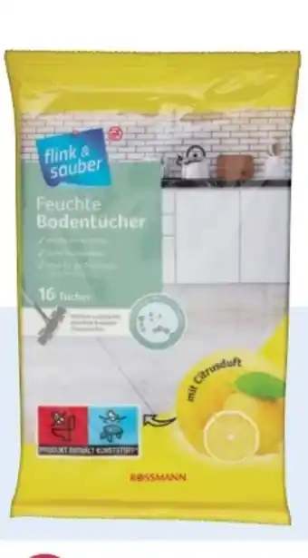 Rossmann Flink & Sauber Feuchte Bodentücher Citrus Angebot