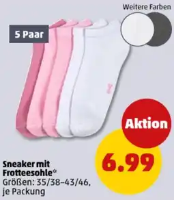 PENNY Sneaker mit Frotteesohle Angebot