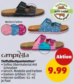 PENNY Camprella Tieffußbettpantoletten Angebot