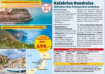 PENNY Kalabrien Rundreise Angebot