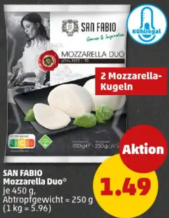 PENNY SAN FABIO Mozzarella Duo Angebot