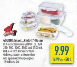 diska GOURMETmaxx ,,Klick-It"-Dosen Angebot