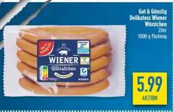 diska Gut & Günstig Delikatess Wiener Würstchen Angebot