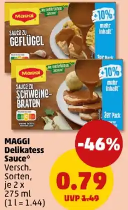 PENNY MAGGI Delikatess Sauce Angebot