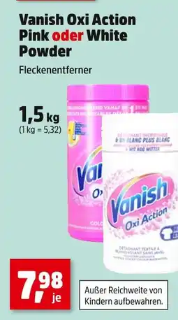 Thomas Philipps Vanish oxi action pink oder white powder Angebot