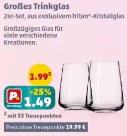 PENNY Großes Trinkglas Angebot